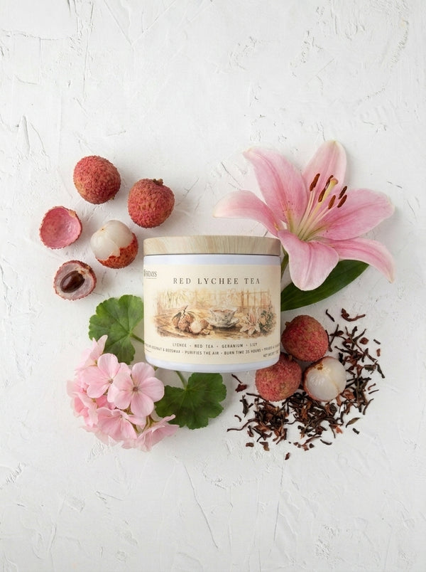 Red Lychee Tea Candle
