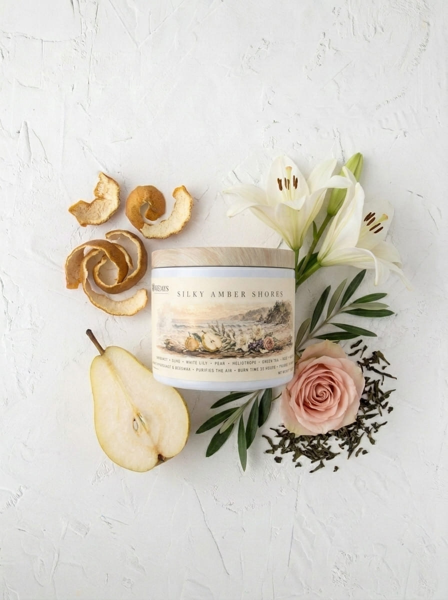 Silky Amber Shores Candle
